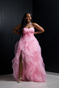 ROSÉ RAPTURE – RUFFLE COUTURE GOWN